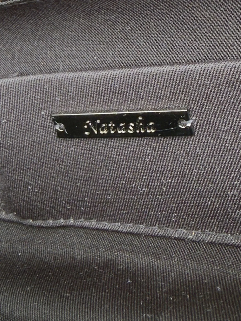 NATASHA Gunmetal Gray Swarovski Crystals Embellished Crossbody Evening Bag